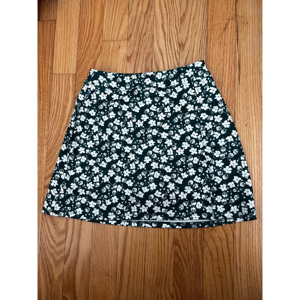 NWOT Reformation Green Floral Exercise Skort Sz S